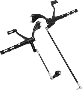 Motorcycle Forward Controls Complete Kit for Harley Sportster 2004-2013, Black