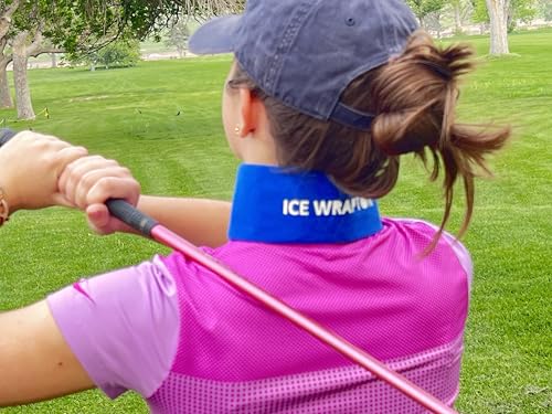 Image of ICE WRAPTOR Cooling Bandana Neck Wrap with 6 Reusable Ice Packs Yellow - Adjustable Cold Therapy Wrap for Neck, Head & Joint Pain Relief - Portable Cooling Wrap with 6 Cryosheet Inserts