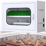 MQDLJSE Cargador portátil para celulares, Estaciones de Carga, Almacenamiento para celulares Recargables, gabinete de Carga, Organizador para celulares, 20 Ranuras