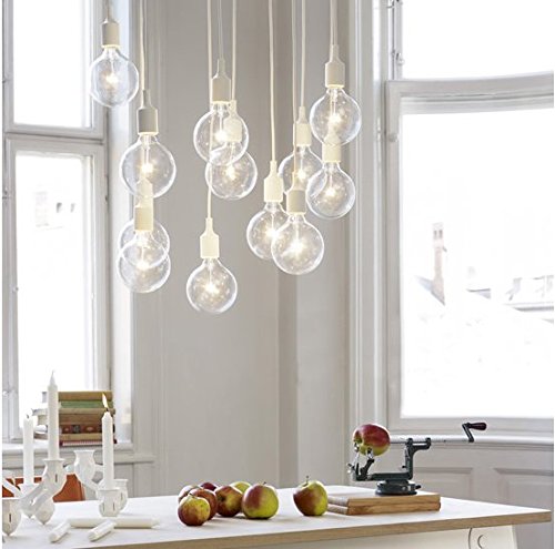 Susuo Lighting Modern Chic Multi Pendant Chandelier Adjustable Diy Ceiling Spider Pendant Lighting (White) #TOP6