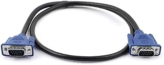 Lon0167 New PC Computer Featured Male to Male Reliable Efficacy 15 Pin VGA M/M Extension Cable 0.75m 2.46FT(id:5ed f9 EB ef0)