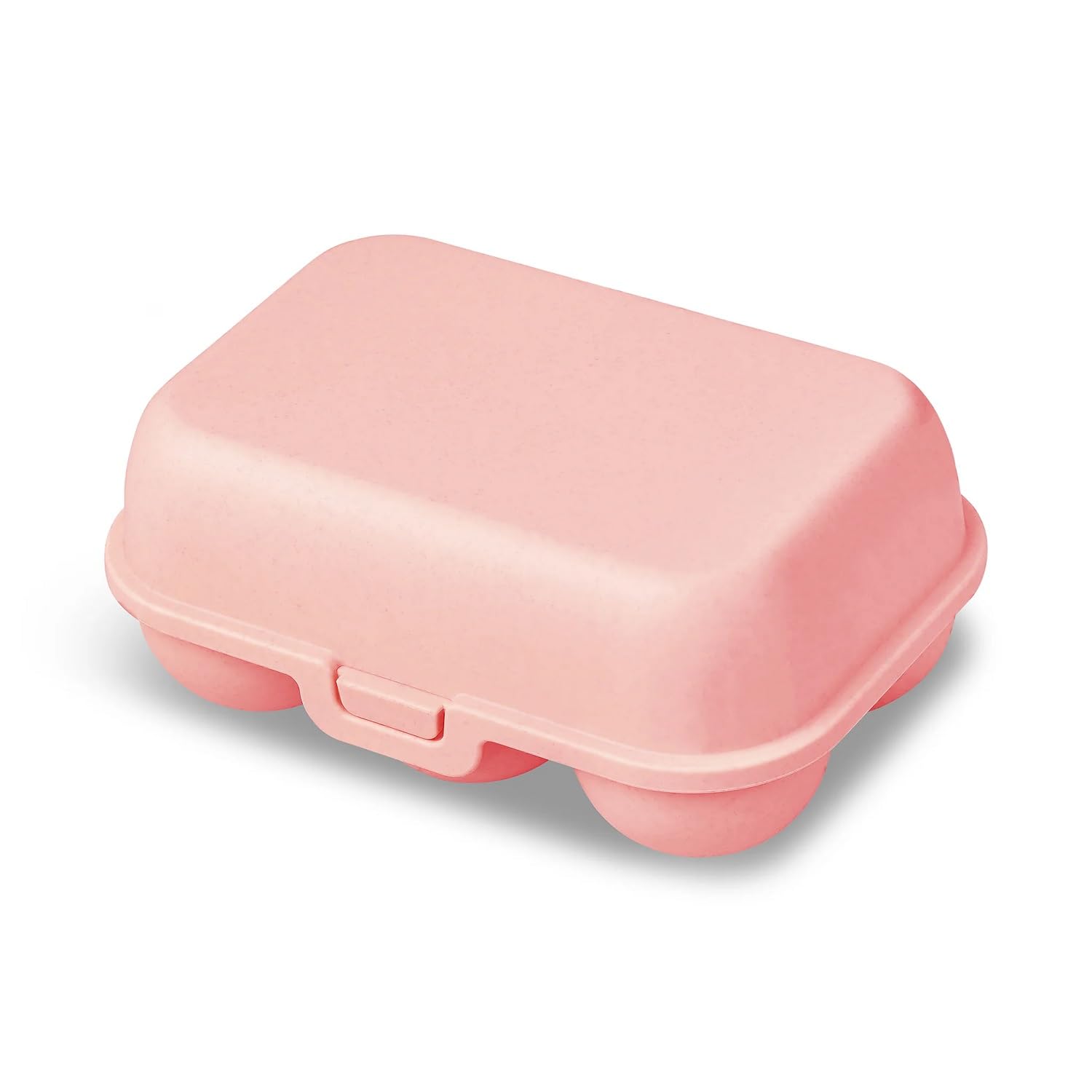 Koziol EGGS TO GO MINI Egg Box for 6 Eggs, Transport Box, Storage Box, Biocircular Plastic, Stackable, Dishwasher Safe, Kitchen, Household, Camping (Sweet Pink)