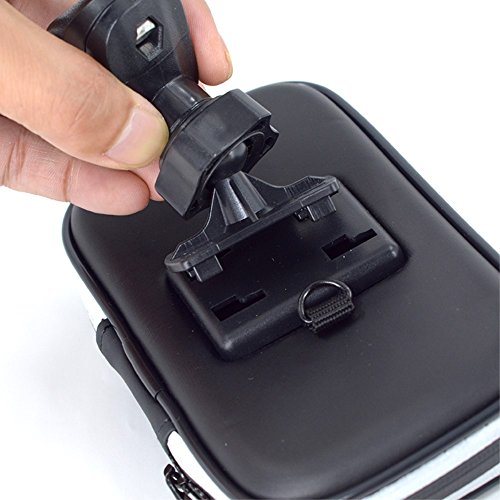 Soporte reflectante para manillar con rotación 360 y funda impermeable de moto 7