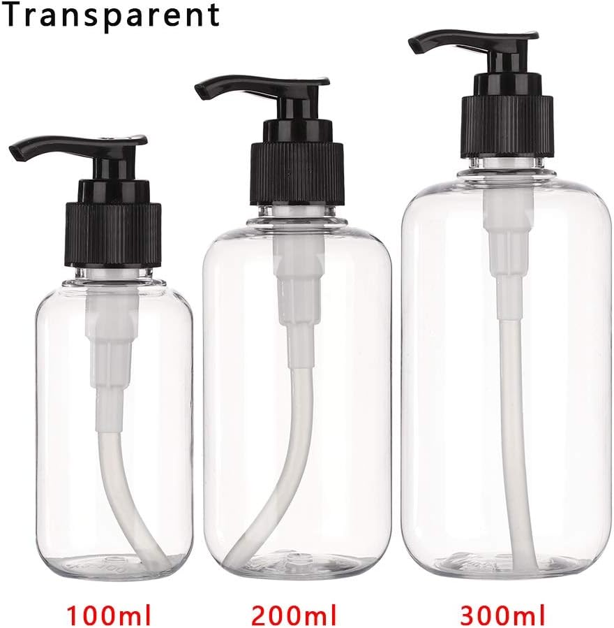 soap Dispenser,Bathroom Accessories, 100/200/300ML Liquid Soap Whipped Points Bottling Shampoo Lotion Shower Gel Foam Pump Bottles Travel Hand Lotion Bottle (Color : 50ml Rose Gold) (Color : Transpar