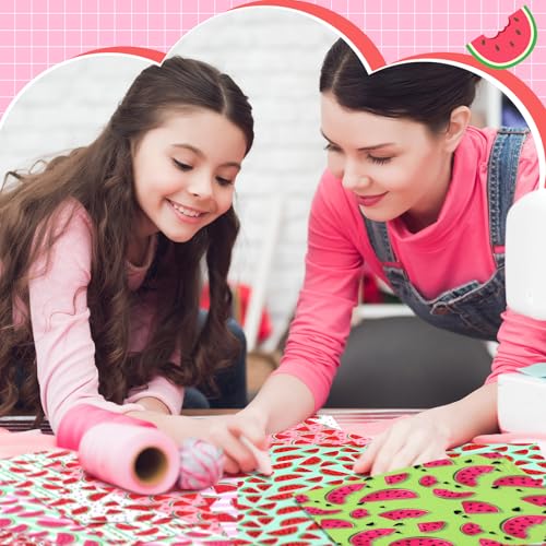 image for HunnmingRe 20 Pcs 10''x10'' Watermelon Quilting Fabric Square Watermel