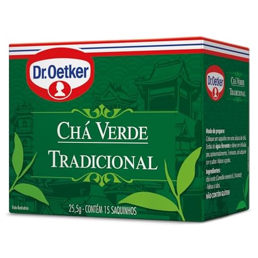 Dr.Oetker Chá Verde Tradicional 15 Sachês