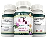 Milk Thistle Extract Silymarin Silybum - Marianum 1000 mg Herbal Supplement Cleanse & Detox Liver