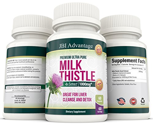 Milk Thistle Extract Silymarin Silybum - Marianum 1000 mg Herbal Supplement Cleanse & Detox Liver Milk Thistle Extract Silymarin Silybum - Marianum 1000 mg Herbal Supplement Cleanse & Detox Liver