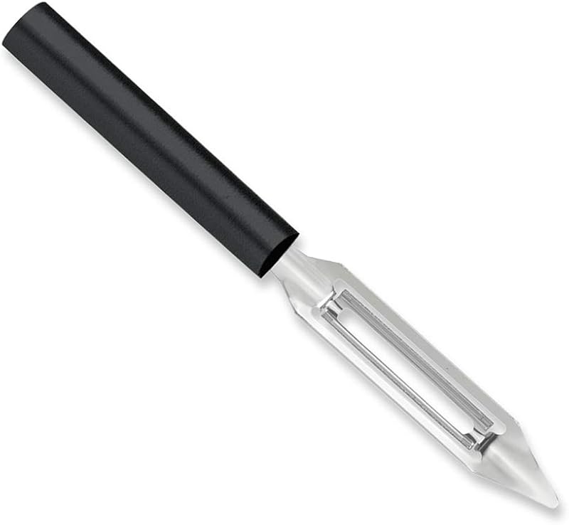 Rada Cutlery Vegetable Peeler (W232), Black | 1.75" Stainless Steel Swiveling Blade, Resin Handle