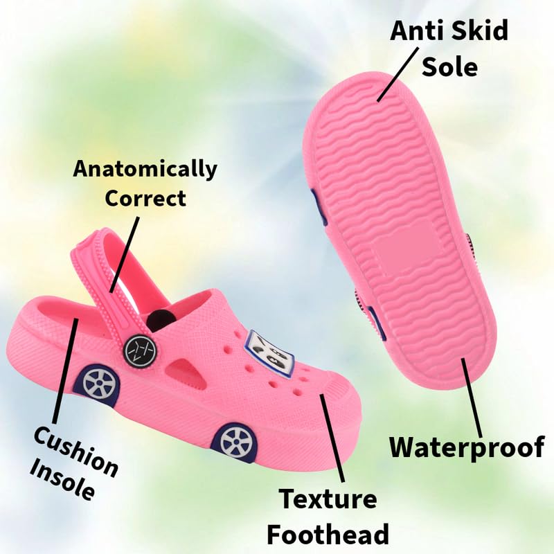 Image of ONFEET Eva Flipflops for Kids, Car Design Kids Flip Flops for Boys and Girls for Dailyuse