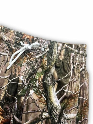 Men's 5 Inches Inseam Camo Real Tree Print Mesh Lined Athletic Basketball & Beach Workout Quick-Dry Shorts3