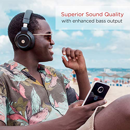 Motorola Escape 800 Wireless Bluetooth Over the Ear Headphone with Mic  (Black) : Amazon.in: Electronics