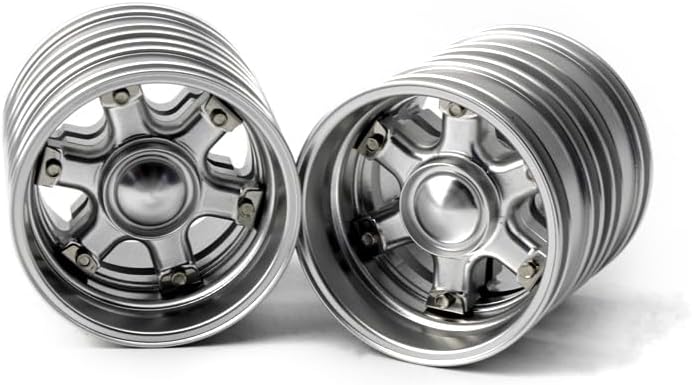 LESU wheelfun Rear Metal Wheel Hub W-2046 for 1/14 DIY Model RC Tractor Truck Hex RC Car Parts