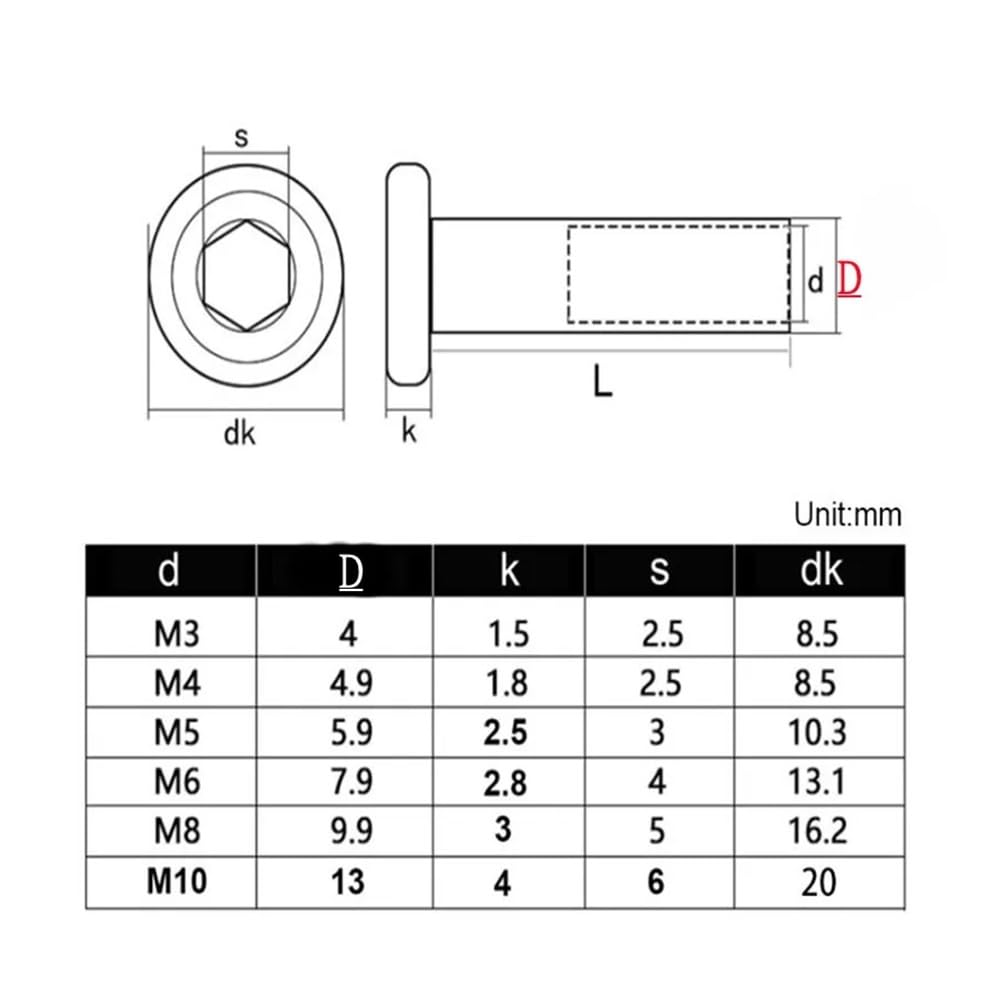 Viti Esagonali In Acciaio Inox 304 – Kit M3 M4 M5 M6 M8, Con Dado E Rivetto, Per Mobili, Elettronica E Bricolage