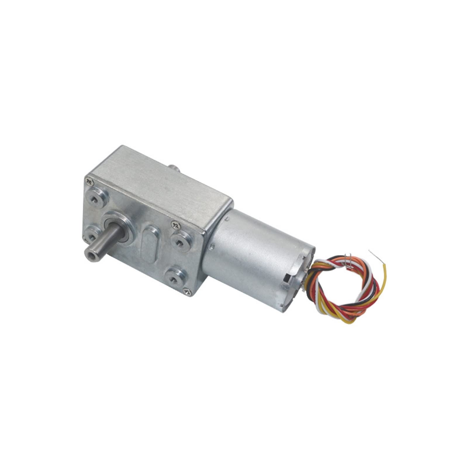 Motore CC a doppio albero Controllo PWM Velocità di misurazione della velocità Motoriduttore a vite senza fine a basso rumore Motore brushless con ingranaggi a lunga durata: 150 giri/min, Tensione: 24