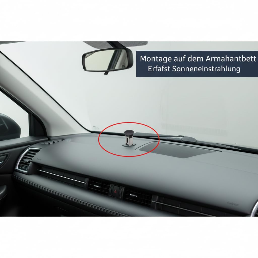 Sonne Lasttemperatursensor, Sonnenlastsensor/Solarsensor - Kompatibel mit MAZDA 2, 3, 5, 6, CX-7, MX-5 Miata (2006-2022) - Ersatz GJ6E-61-751B - Behebt Fehlercodes im Klimaautomatik-System