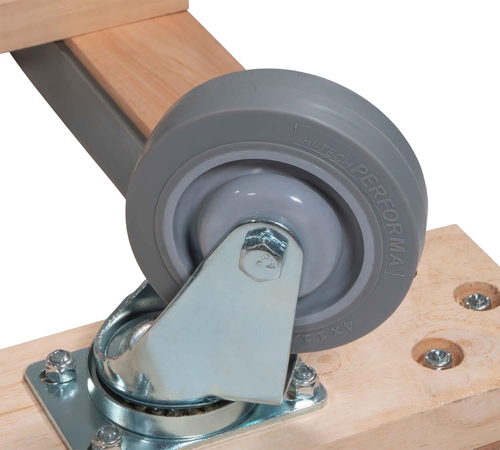 Mytee Products 2 Pack 32"x18" Rubber Caps Moving Dolly with 4" Non-Marking Swivel Caster Wheels 1000 lbs - Chicago Style Heavy Duty 4 Wheel Dolly Cart for Moving Industrial Heavy Loads, Furniture