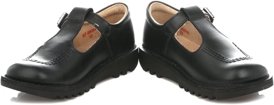 Kickers Girl's Kick T Bar Black School Shoes Togo Ubuy