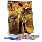 🍁【DiIY Paint by Number】：Paint by numbers are so easy that even a beginner without a foundation can feel like an artist, you will have a lot of fun and relaxation. an eye-catching painting anyone can do. 🍂【Special HD Color Canvas】：Unlike normal canvas...