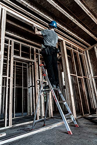 Little Giant Ladders, Flip-N-Lite, 5-Foot, Stepladder, Aluminum, Type 1A, 300 lbs Rated (15273-001)