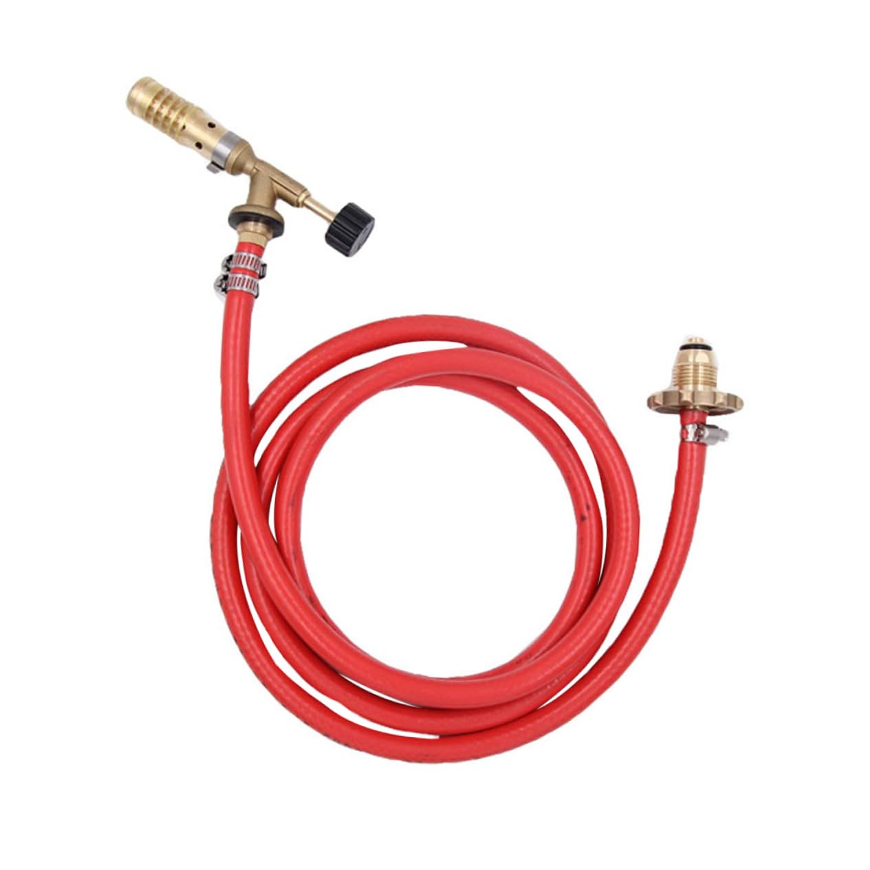 LABRIMP Torche à Souder au Propane en Laiton et Caoutchouc, Flamme Continue, Design Ergonomique, 1 Set, pour Brasage et Camping