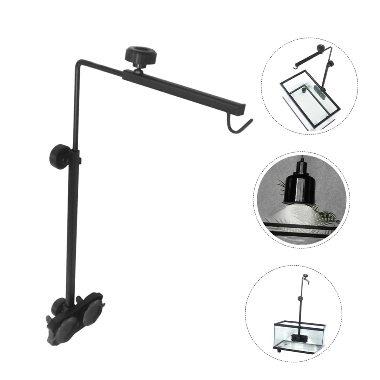 UPKOCH Supporto per Lampada Riscaldante Rettili e Tartarughe Staffa Robusta per Acquari e Vasche da per da e Habitat Basking
