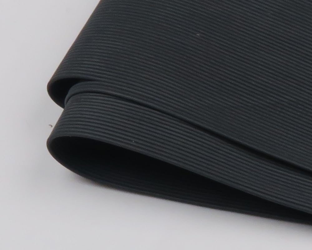 Hareline Round Rubber Black, Medium