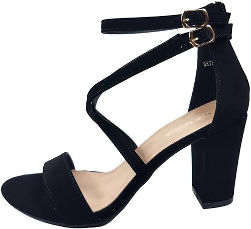 Miniatura 2 de Sandalias de vestir con tacón de bloque con correa cruzada sobre el dedo del pie