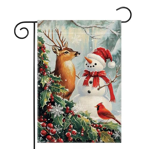 Flocon de neige drapeau de jardin pour embellir vos extérieurs en hiver