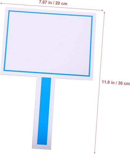 Miniatura 4 de STOBOK Paletas de pizarra blanca de mano de una cara borrable para eventos deportivos y uso en el aula y diseño fácil de limpiar