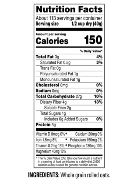 Avena Quakers Old Fashioned, 10 lb, pack de 2 miniatura 3