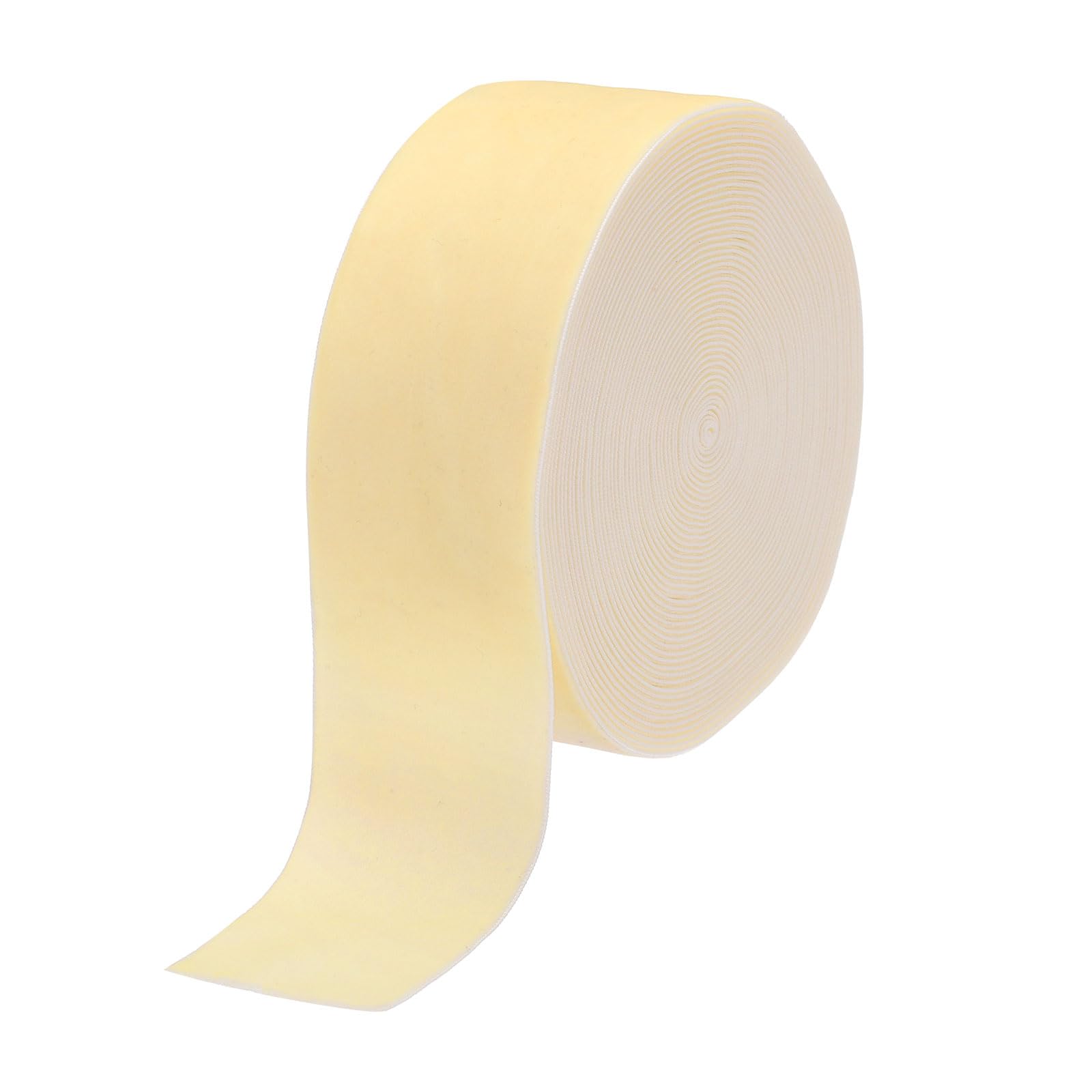 sourcing map Velvet Ribbon 2 Inch x 20 Yard Single Face Spool Silky Velvet Fabric for Bouquets DIY Crafts Gift Wrapping Wedding Party Cream