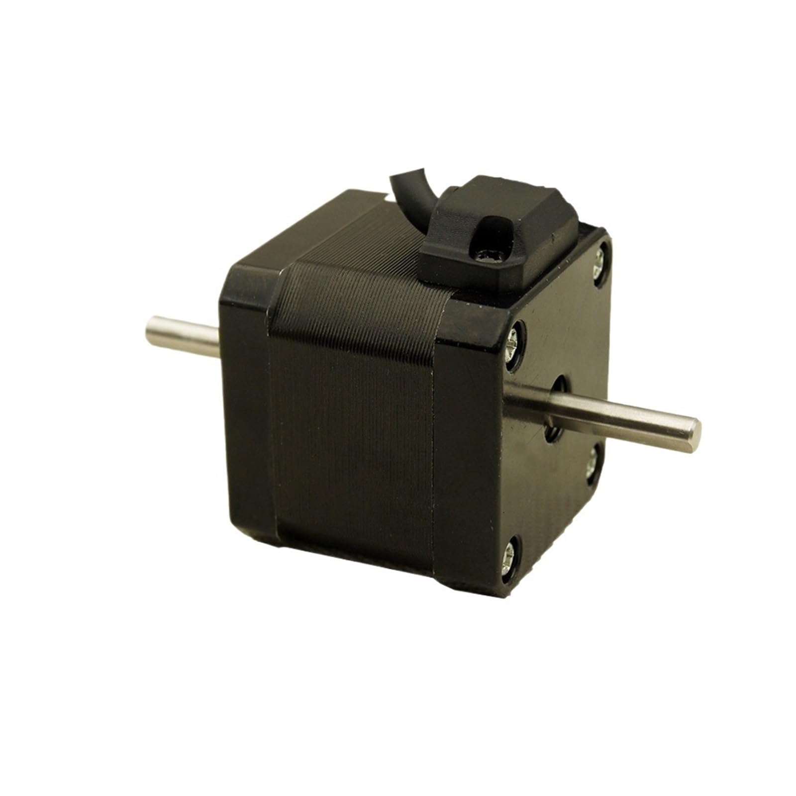 MWRFKJOB 1pc 42x42mm Double Shaft 0.4N.m 17 Stepper Electronic Starter 57oz-in Body Length 38mm 4wires 1.5A 2phase