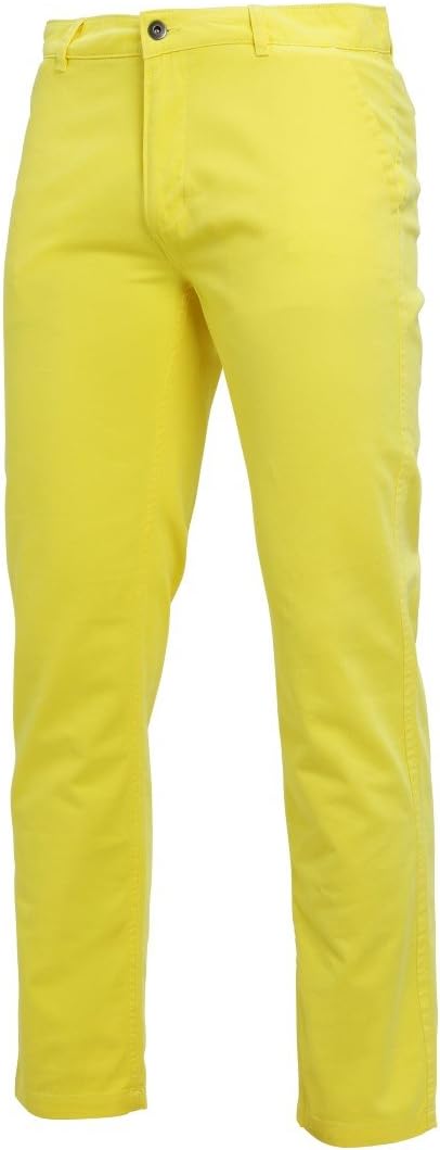 Asquith & Fox Mens Aq050 Chino Trouser Lemon Zest Lt