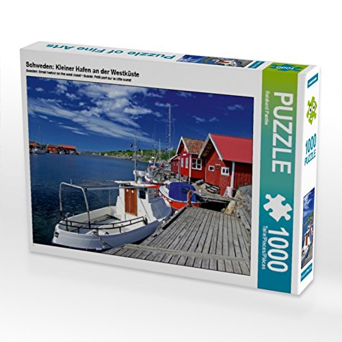 CALVENDO Puzzle „Schweden: Kleiner Hafen“ – 1000 Teile, 64x48 Cm, Premium-Qualität Aus Europa, Für Erwachsene & Kinder Ab 14