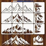 tuto dessin montagne facile Utilisation multi-surfaces:Idéal pour les projets de bricolage sur diverses surfaces planes, y compris les sacs en toile, art mural, t-shirts personnalisés, objets en céramique, et des meubles en bois. Idéal pour personnaliser la décoration intérieure ou créer des cadeaux faits main pour des occasions spéciales