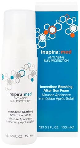 inspira: cosmetics med natychmiast uspokajająca pianka po opalaniu do skóry uszkodzonej przez słońce 150 ml
