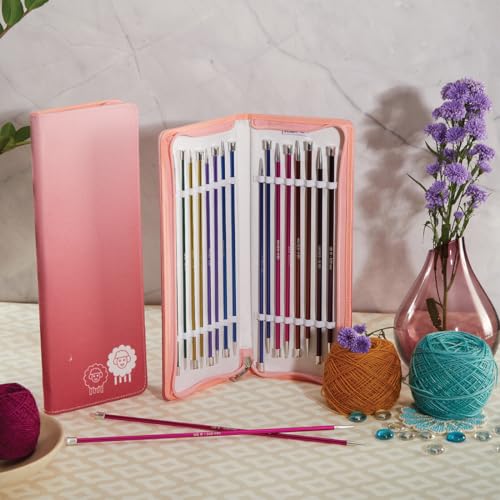 Set Ferri Da Maglia A Punta Singola Knitpro Zing - (40 Cm) - 2,50-6,00 Mm - 6