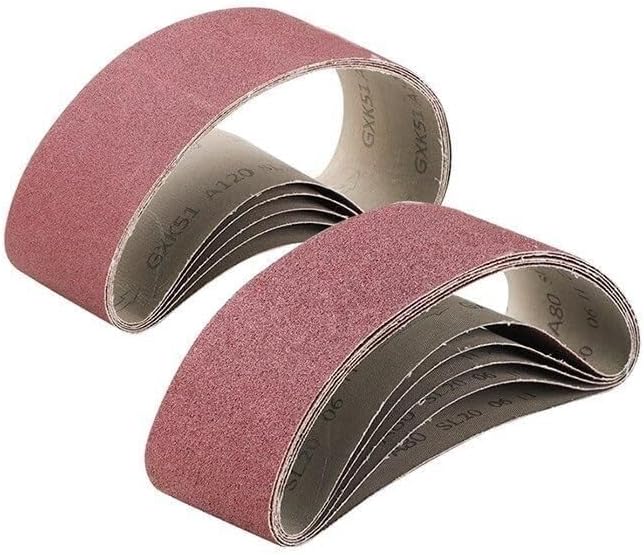 Sandpaper Sanding belts,sandblasting tools,5pcs 75x533mm Sanding Belts Sander File Belt Set Abrasive Tools Accessories 40/60/80/120 Grit(5pcs Grit 60)