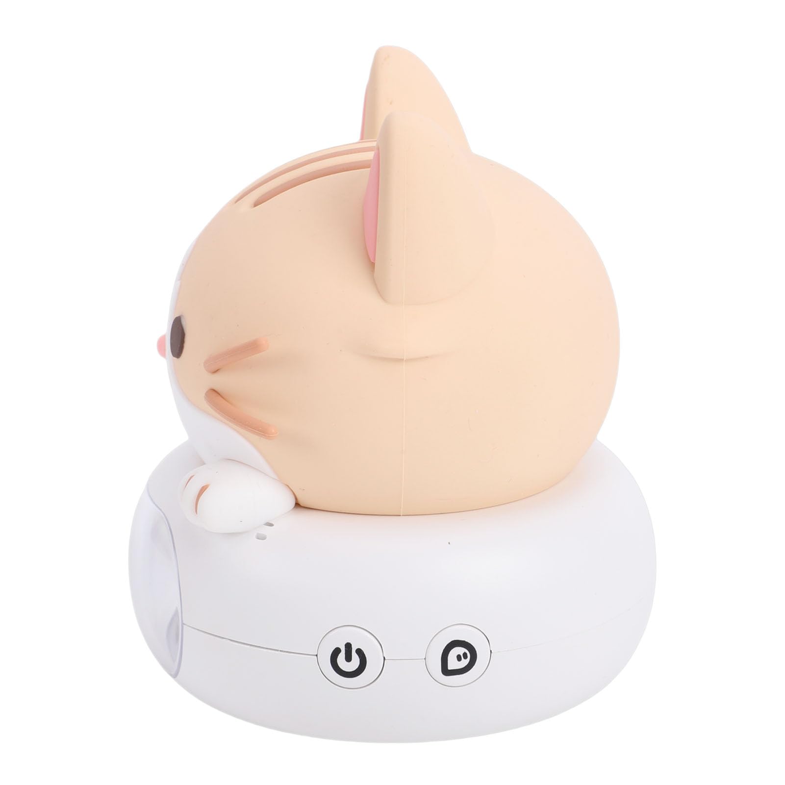Tbest Compañero de Robot de Escritorio Ai con Comandos de Voz, Luz Nocturna LED para Dormitorio, Robot de Chat de Aprendizaje para Niños y Hogar, Material de PC Seguro y Control WiFi (Gata)