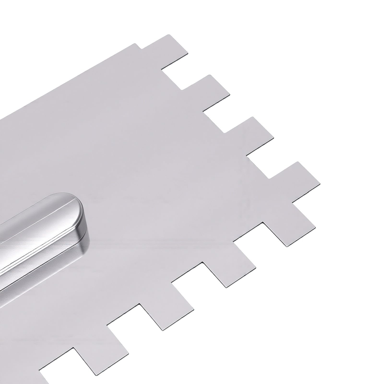 Garsent Cazzuola per Finitura Intonaco in Acciaio Inox, Set da 3 Cazzuole | Set di cazzuole per finitura murale con manici ergonomici, frattazzo in gomma, spugne per fughe per lavori su piastrelle e