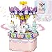 Music Box Building Toys, Rotating Carousel DIY Building Block for Girls and Boys 6 -12 Years Old, 874 pcs, STEM Construction Toy Christmas and Birthday Gifts for Adults and Aged 8 9 10 11 12 Kids