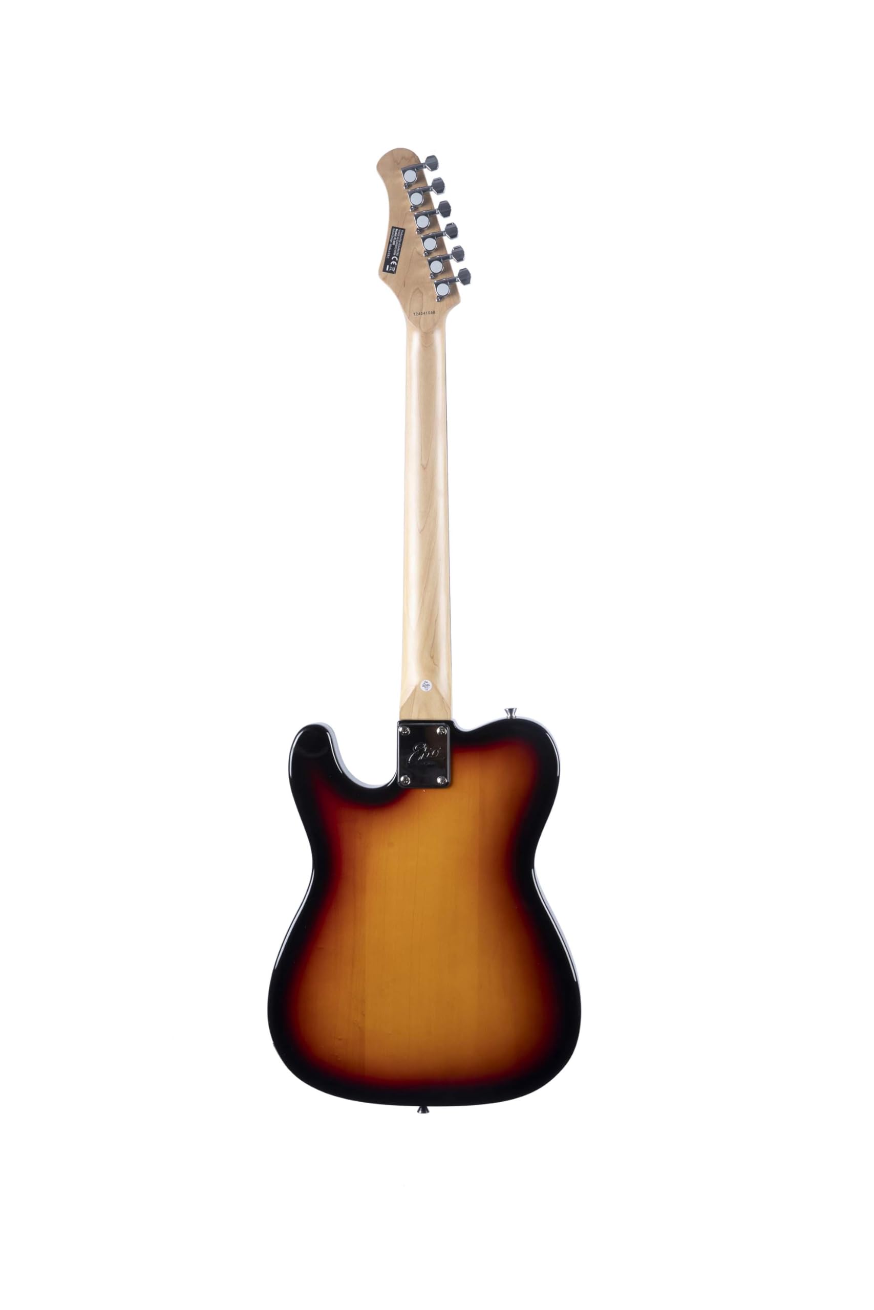 EKO GUITARS – TL‑300 Guitare Électrique, Corps en Peuplier, Manche en Érable, Touche en Laurel 22 frettes, 2 Micros Single-Coil, Chevalet Fixe Style Tele, Diapason 650 mm, Couleur Sunburst