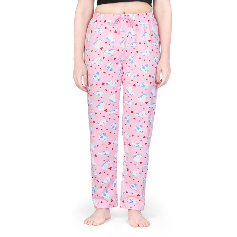 Image of Real Basics Women's Cotton Printed Pajamas Pack of 1