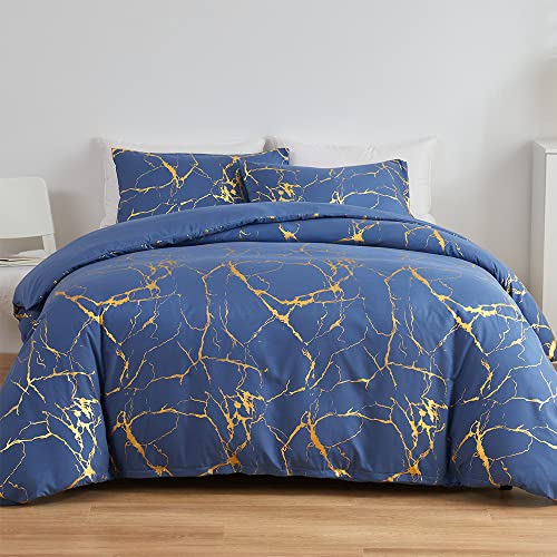 Bettwasche Blau Gold