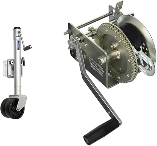 Miniatura 10 de Gato hidráulico para remolques Fulton XPD15L 0101 de 1500 libras con doble rueda Capacidad