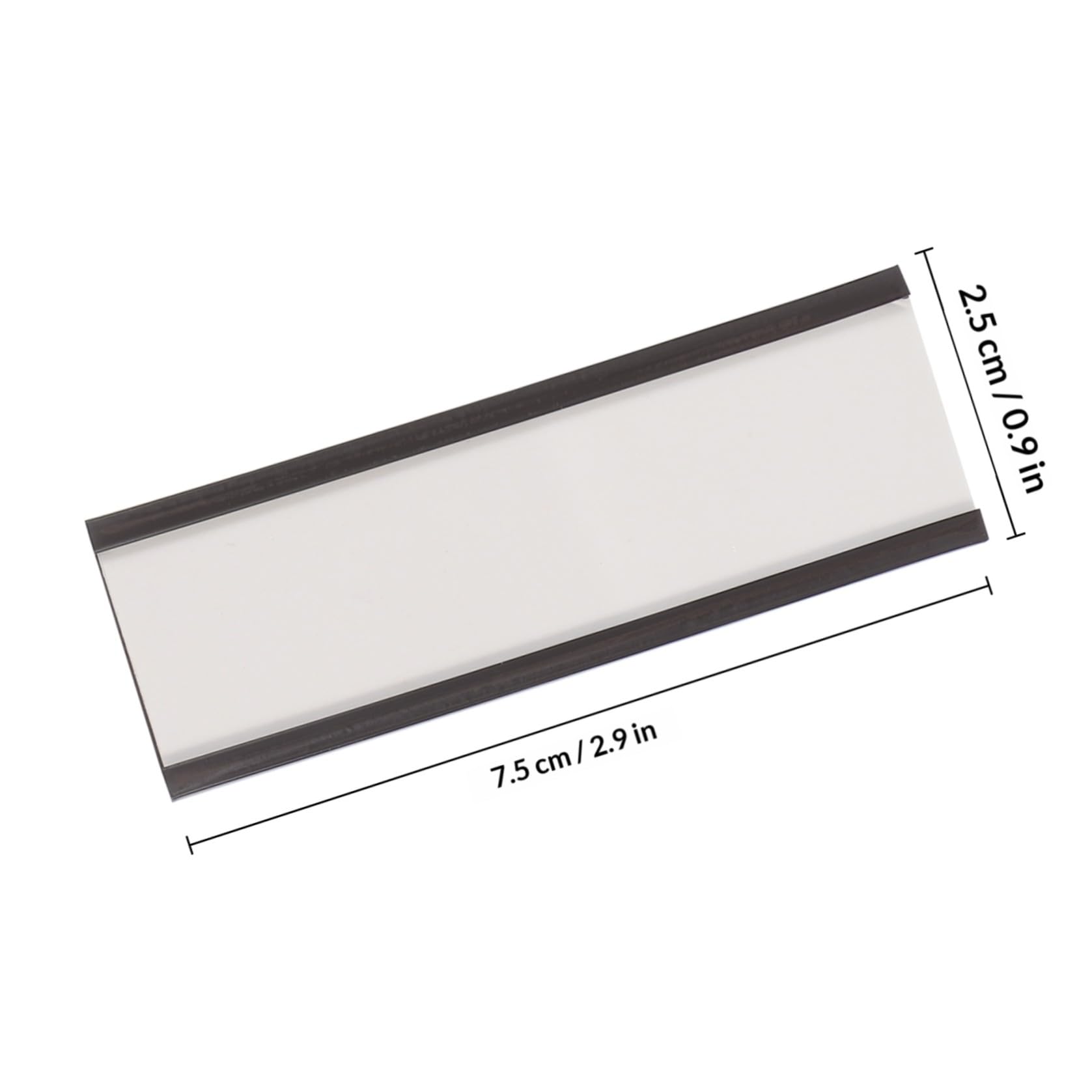 SHINEOFI 50 Stück Magnetische Etikettenklemme vom Typ Clip aus Gummi und Papier mit Einfachem Design für Lagerregal und Preisschildhalter
