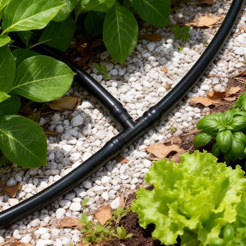 Copadri 100 Pack 1/4" Drip Irrigation Tee Fittings：1/4'' Drip Line Double Barbed Tee Connectors for 1/4 Inch Irrigation Tubing Quarter Inch 3-Way T Connector for Irrigation System by Copadri - Image 3