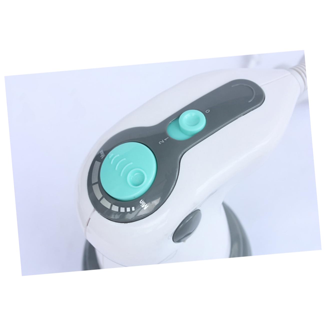 FOMIYES Masajeador Anticelulítico Multifuncional y Cubierta Protectora de Silicona y Abs Masaje Vibratorio, 4 Cabezales de Masaje para Espalda y Cintura