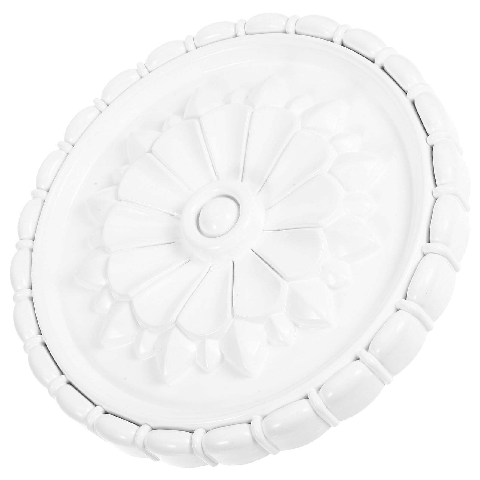 Homoyoyo Medaglione da Soffitto Rotondo in PVC PU Leggero e Resistente Copertura Decorativa Vintage per Lampade e Ventilatori Facile da Installare per Design Elegante e Duraturo